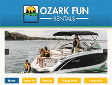 Tablet Screenshot of ozarkfunrentals.com